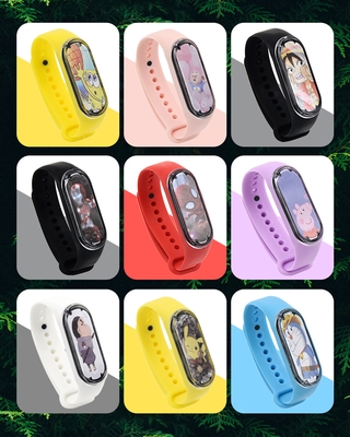 de dibujos animados niño impermeable táctil reloj led digital reloj de pulsera pikachu mickey winnie the pooh de dibujos animados etiqueta engomada dial jam tangan kanak (1)