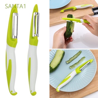 SANTA1 conveniente rallador de frutas vegetales Gadgets de acero inoxidable pelador de patata cortador de zanahoria cuchillos cortador de cuchillos afilados herramientas de cocina dentadas hoja lisa (1)