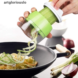 [artgloriouslo] 4 en 1 de mano espiralizador de frutas vegetales cortador ajustable espiral rallador cortador [artgloriouslo]