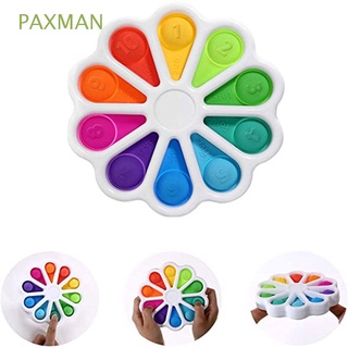 PAXMAN for Kids Adults Fidget Toys Dimple Hand Toys Autism Toys Flower Baby Gift Anti-stress Early Educational Anxiety Stress Relief Decompression