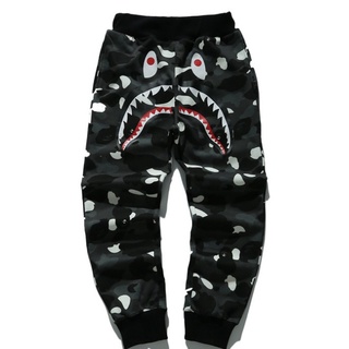 [Local Stock] Nuevo BAPEe Cabeza Mono Tiburón Cielo Estrellado Pantalones Hombres Mujeres Casual Luminoso 3.2