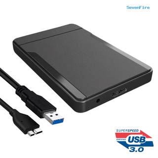 SevenFire USB3.0/2.0 2.5inch SATA SSD Enclosure Mobile Hard Disk Case HDD Box for Laptop (1)