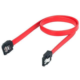 tas- 45cm SATA 2.0 Cable Hard Disk Drive Serial ATA II Data Lead without Locking Clip (4)
