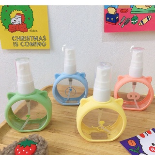 PATHOULAR Cute Bottling Cartoon Pictures Cosmetic Bottling Spray Bottle Travel Perfume Dispensing On Business Trip Silicone Case Alcohol Dispensing/Multicolor (9)