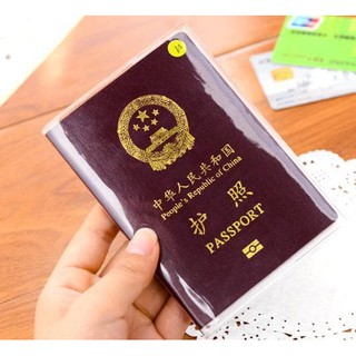 Cubierta de plástico transparente para el libro, cubierta protectora de pasaporte de plástico transparente, pasaporte