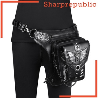 [Sharprepublic] gótico Steampunk bolsa de cintura de cuero Retro bolsas de hombro muslo pierna gota bolsa