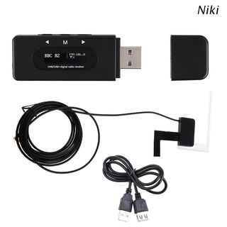 Niki D10 - receptor de Radio Digital para coche, interfaz USB Universal, transmisor FM con antena