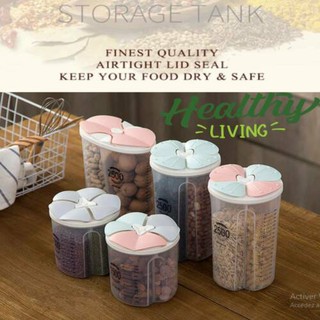 Recipientes sanos cereales grano seco tanque de almacenamiento de alimentos transparentes