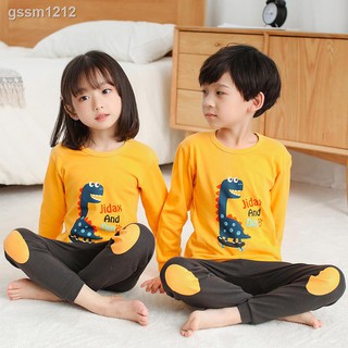 ♨ pijamas niños de manga larga pijamas conjunto de algodón Baju Tidur Budak niño pijamas (9)