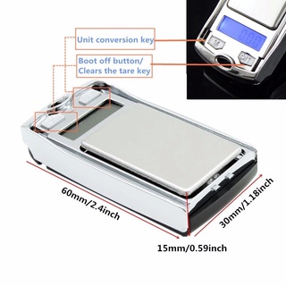100g/0.01g 200g/0.01g mini bolsillo digital escala de estilo clave de coche escala de retroiluminación (8)