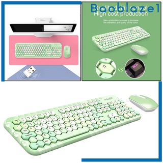 [BAOBLAZE1] Ghz teclado inalámbrico y ratón conjunto de 104 teclas coloridas para Mac PC portátil (8)