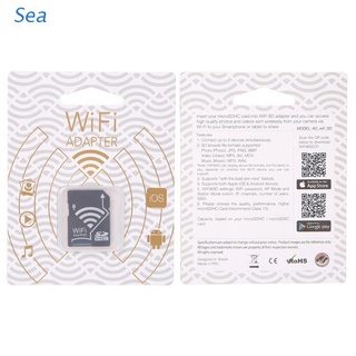 Sea Micro SD TF A Tarjeta Wifi Adaptador Para Cámara Foto Inalámbrica Al Teléfono Tablet
