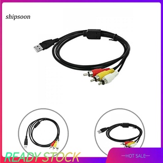 sp- USB to 3RCA Audio Video A/V Camcorder Adapter Cable for TV Mac PC Tool