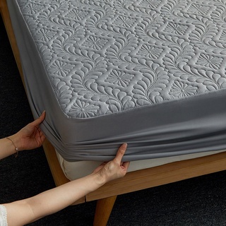 sábana bajera ajustable impermeable para cama individual/queen/king/super king size (7)
