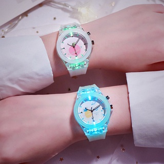 Reloj para niños Reloj luminoso para niños y niñas Reloj de silicona de cuarzo lindo (1)
