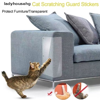 Ladyhousehg 2Pcs Transparente Suave Antiarañazos Gato Sofá Protector De Muebles Almohadillas Protectoras Venta Caliente