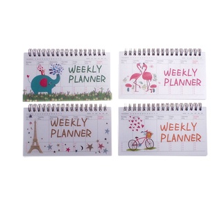 EXPEN1 Kawaii Planificador Diario Estacionario Agenda Organizador Cuaderno Horario Libro Semanal Suministros De Oficina Niños Regalo Escolares Bobina Mensual (3)