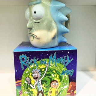 Rick And Morty stereo 3D creative Dibujos Animados Taza De Gran Capacidad Agua Y [3D] (5)