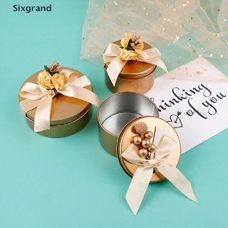 [sixgrand] caja redonda de caramelos de chocolate para boda, fiesta, regalos, cajas, bolsas de caramelo, regalo cl