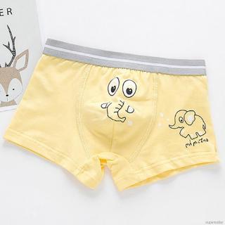 superseller 4pcs niños niños ropa interior de dibujos animados animal impresión bragas de algodón boxeador calzoncillos (3)