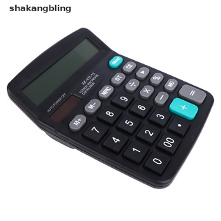 shkas 1pcs calculadora comercial de oficina calcular herramienta alimentada por batería de 12 dígitos bling