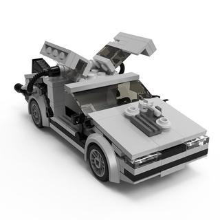 [Disponible En Inventario] Volver Al Futuro MOC Car BuildMOC Bloques Película Modelo Juguetes Ladrillos Compatible LEGO Set (7)