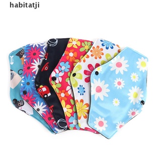 【hab】 1pc Charcoal Bamboo Panty Liner Menstrual Pads Reusable Washable Cloth Sanitary .