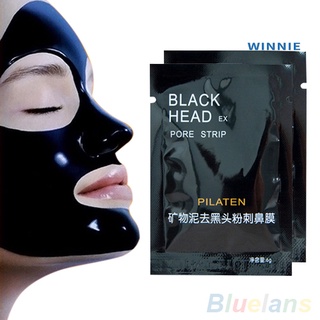 [winnie] 10 piezas de barro mineral removedor de acné de puntos negros limpiador de poros nariz peel off máscara (4)