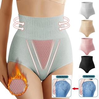 Bragas de cintura alta para mujer, moldeador de cuerpo adelgazante de adelgazamiento de Butt Lifter Shapewear calzoncillos, Color sólido ropa interior de Control de barriga bragas (1)