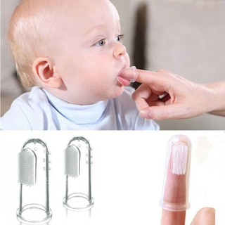 Rusi cepillo de dientes de dedo suave seguro y no tóxico para bebés
