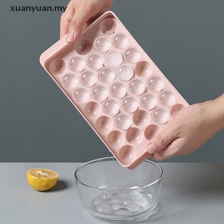 Xuan cubo de hielo bandeja redonda cubos de plástico cubos de hielo fabricante molde con tapas.