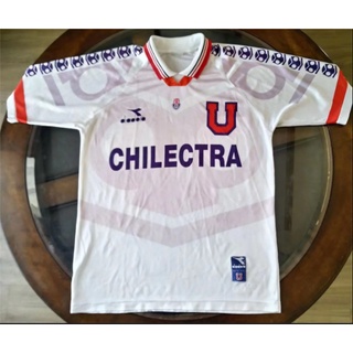 96 Camiseta de Fútbol de La Universidad de Chile retro U En Casa Fuera (1)