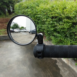 Espejo retrovisor Flexible convexo 360 grados manillar de ciclismo ABS negro