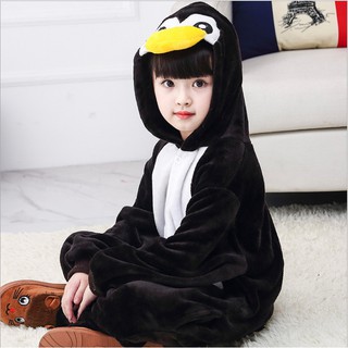Stitch Kigurumi para niños niños unicornio Panda pijamas de invierno de franela caliente ropa de dormir niños niñas animales Onesies monos (3)