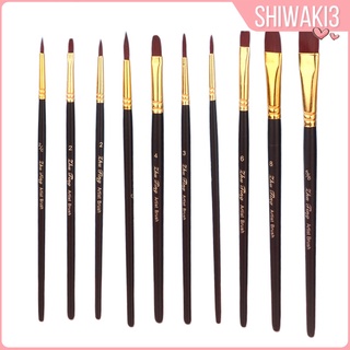[Shiwaki3] Pinceles de acuarela para artista, suave, redondo, profesional para artista de tinta (1)