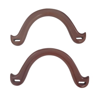 2 x mangos sólidos de repuesto de madera monedero asas para bricolaje bolsos arco bolsa (7)