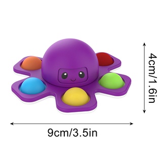 pulpo dedo spinner fidget empuje burbuja juguetes pop it figet alivio del estrés niños adultos temprano educativo hoyuelo simple popit (9)