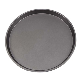 ST 9/10/11/12-Inch Non-Stick Pizza Pan Carbon Steel Pizza Oven Tray Shallow Round Pizza Plate Pan Roasting Tin Baking Tools Bakeware