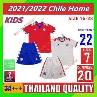 《Logística rápida》2021 2022 Chile kids jersey home away camiseta de fútbol Soccer Chile Ropa de ninos Jersey Football shirts BRERETON DIAZ 22 ALEXIS 7 21-22 New