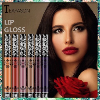 NEW- TEAYASON Tattoo fog velvet lip gloss waterproof, non decolorizing, not easy to stick to cup lip paint, bare earth Red Lip Glaze -cl