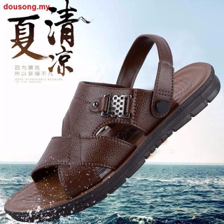 kasut [Durable Diez Veces] Sandalias De Los Hombres s Verano Nuevo Dedo Abierto Juventud Zapatos De Playa De Mediana Edad Y Zapatillas