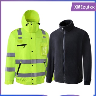 abrigo reflectante de seguridad impermeable chaqueta resistente al viento resistente al agua