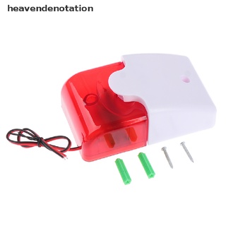 [heavendenotation] 1 unidad mini estroboscópica con cable de sirena indicador de luz de sonido alarma lámpara intermitente