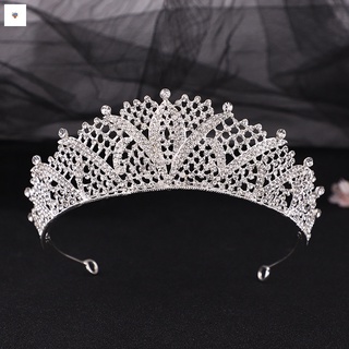 corona nupcial headwear boda cumpleaños corona tocado diamantes de imitación con incrustaciones retro de lujo accesorios de pelo para mujer