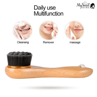 mysw cepillo de limpieza facial de mango largo de madera suave lavado facial masaje exfoliante (7)