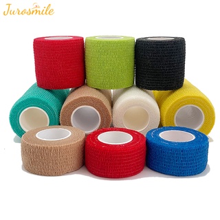 【Juro】1 Pcs Bandage Colorful Sports Wrap Tape for Finger Joint Knee First Aid Tape【Smile】