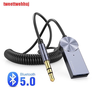 {tweettwehhuj} adaptador auxiliar Bluetooth Dongle Cable para coche 3,5 mm Jack Aux Bluetooth 5.0 receptor