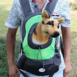 Wanmaolian - mochila para mascotas (malla ajustable, transpirable, bolsa de transporte para perros) (3)
