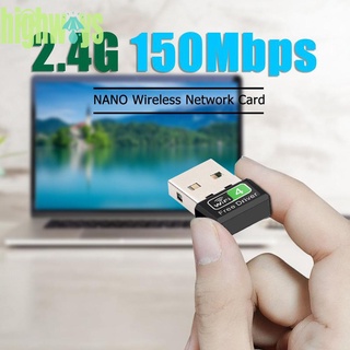150mbps Mini tarjeta de red USB n/g/b WiFi adaptador inalámbrico LAN receptor