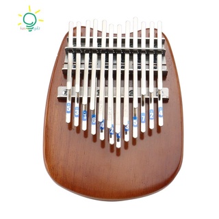 Doble capa cromática Kalimba 24 teclas diseño innovador marco de Metal dedo Piano de goma maciza madera Mbira instrumento
